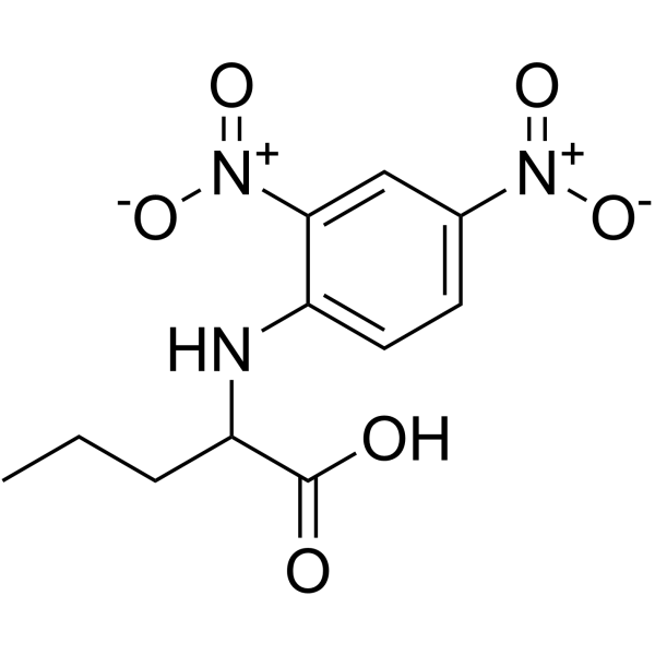 Norvaline,N-(2,4-dinitrophenyl)- Structure