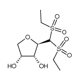 1,1-bis-ethanesulfonyl-D-2,5-anhydro-1-deoxy-ribitol Structure