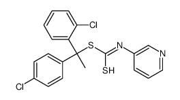(2-Chlorophenyl)methyl (4-chlorophenyl)methyl 3-pyridinylcarbonimidodithioate Structure