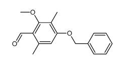 2-Methoxy-3,6-dimethyl-4-(benzyloxy)benzaldehyde Structure
