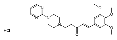 (E)-5-(4-pyrimidin-2-ylpiperazin-1-yl)-1-(3,4,5-trimethoxyphenyl)pent-1-en-3-one,hydrochloride结构式