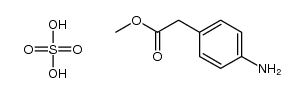 methyl 4-aminophenylacetate hydrogensulfate结构式