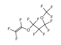 1,1,2,2,3,3-六氟-1-(三氟甲氧基)-3-[(1,2,2-三氟乙烯基)氧]丙烷结构式
