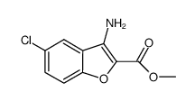 3-amino-5-chloro-benzofuran-2-carboxylic acid methyl ester Structure