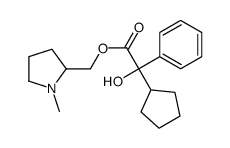 (1-methylpyrrolidin-2-yl)methyl 2-cyclopentyl-2-hydroxy-2-phenylacetate Structure