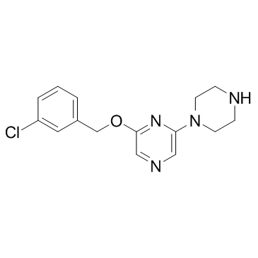 6'-(3-氯苄基氧基)-3,4,5,6-四氢-2H-[1,2']联吡嗪结构式
