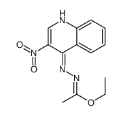 ethyl N-(3-nitroquinolin-4-yl)ethanehydrazonate结构式