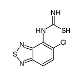 N-(5-氯-2,1,3-苯并噻二唑-4-基)硫脲结构式