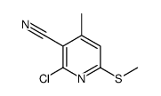 2-chloro-4-methyl-6-methylsulfanylpyridine-3-carbonitrile Structure