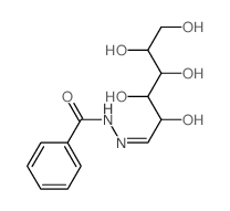 N-(2,3,4,5,6-pentahydroxyhexylideneamino)benzamide结构式