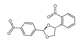 (2R,4R)-4-(2-nitrophenyl)-2-(4-nitrophenyl)-1,3-dioxolane结构式