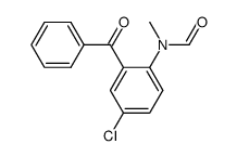 N-methyl-N-(2-benzoyl-4-chlorophenyl)formamide Structure