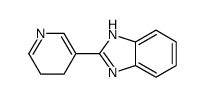 (9ci)-2-(4,5-二氢-3-吡啶)-1H-苯并咪唑结构式
