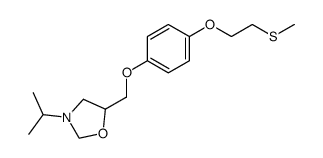 3-isopropyl-5-[4-(2-methylsulfanyl-ethoxy)-phenoxymethyl]-oxazolidine Structure