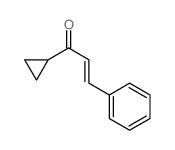 1-cyclopropyl-3-phenyl-prop-2-en-1-one结构式