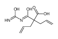 2-(carbamoylcarbamoyl)-2-prop-2-enylpent-4-enoic acid结构式