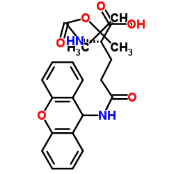 N-Boc-N'-(9-xanthenyl)-L-glutamine structure