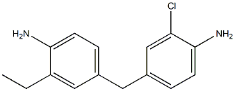 3-氯-3'-乙基-4,4'-二氨基二苯甲烷结构式