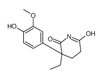 3-ethyl-3-(4-hydroxy-3-methoxyphenyl)piperidine-2,6-dione Structure