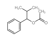 (2-methyl-1-phenyl-propyl) acetate Structure