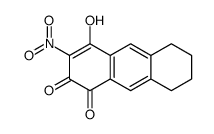 4-hydroxy-3-nitro-5,6,7,8-tetrahydroanthracene-1,2-dione Structure