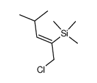 (Z)-1-Chlor-2-trimethylsilyl-4-methyl-2-penten结构式