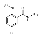 5-氯-2-(甲基氨基)苯-1-羰肼结构式