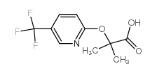 2-甲基-2-[(5-三氟甲基吡啶-2-基)氧基]丙酸结构式