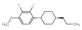反式-2,3-二氟-1-甲氧基-4-(4-丙基-环己基)-苯结构式