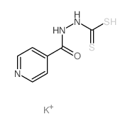 (2-(pyridine-4-carbonyl)hydrazinyl)methanedithioic acid结构式