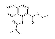 4-Dimethylcarbamoylsulfanyl-isoquinoline-3-carboxylic acid ethyl ester Structure