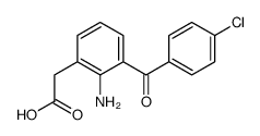 2-[2-amino-3-(4-chlorobenzoyl)phenyl]acetic acid Structure
