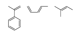 2-methylbut-2-ene,(3E)-penta-1,3-diene,prop-1-en-2-ylbenzene Structure