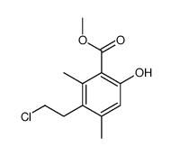 methyl 3-(2-chloroethyl)-6-hydroxy-2,4-dimethylbenzoate Structure