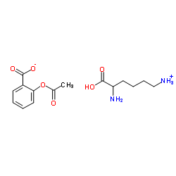 aspirin DL-lysine salt Structure