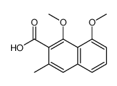 1,8-dimethoxy-3-methylnaphthalene-2-carboxylic acid结构式
