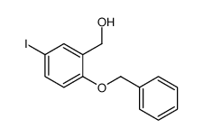 (5-iodo-2-phenylmethoxyphenyl)methanol结构式