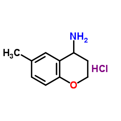 6-甲基苯并二氢吡喃-4-胺结构式
