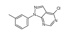 4-chloro-1-(3-methylphenyl)pyrazolo[3,4-d]pyrimidine Structure
