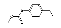 S-(4-ethylphenyl) O-methyl carbonothioate Structure