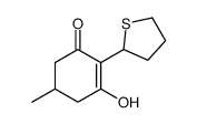 3-hydroxy-5-methyl-2-(thiolan-2-yl)cyclohex-2-en-1-one Structure