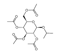 β-isopropyl-2,3,4,6-tetra-O-acetyl-D-glucopyranoside结构式