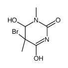 5-bromo-6-hydroxy-1,5-dimethyl-1,3-diazinane-2,4-dione结构式
