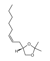 2,2-dimethyl-4-oct-2Z-enyl-(S)-1,3-dioxolane Structure