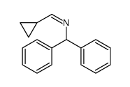 N-(环丙基亚甲基)-1,1-二苯基甲胺结构式