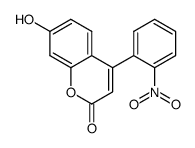 4-o-nitrophenyl-7-hydroxy-coumarin结构式