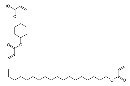 cyclohexyl prop-2-enoate,octadecyl prop-2-enoate,prop-2-enoic acid结构式