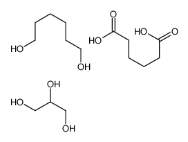 hexanedioic acid,hexane-1,6-diol,propane-1,2,3-triol Structure