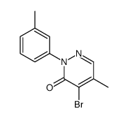 4-bromo-5-methyl-2-(3-methylphenyl)pyridazin-3-one Structure