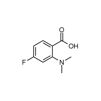 2-(二甲氨基)-4-氟苯甲酸结构式